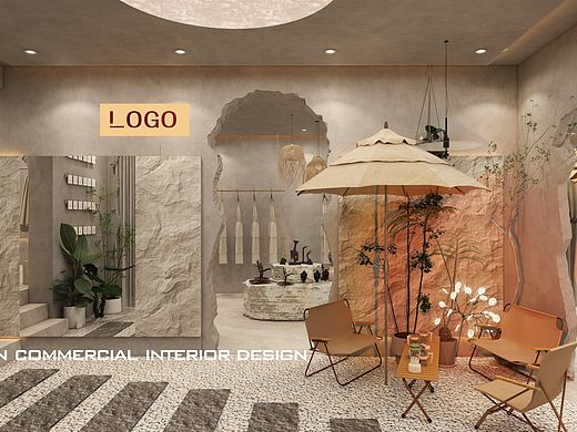 100平服装店也可以打造成混搭的空间，轻松的氛围