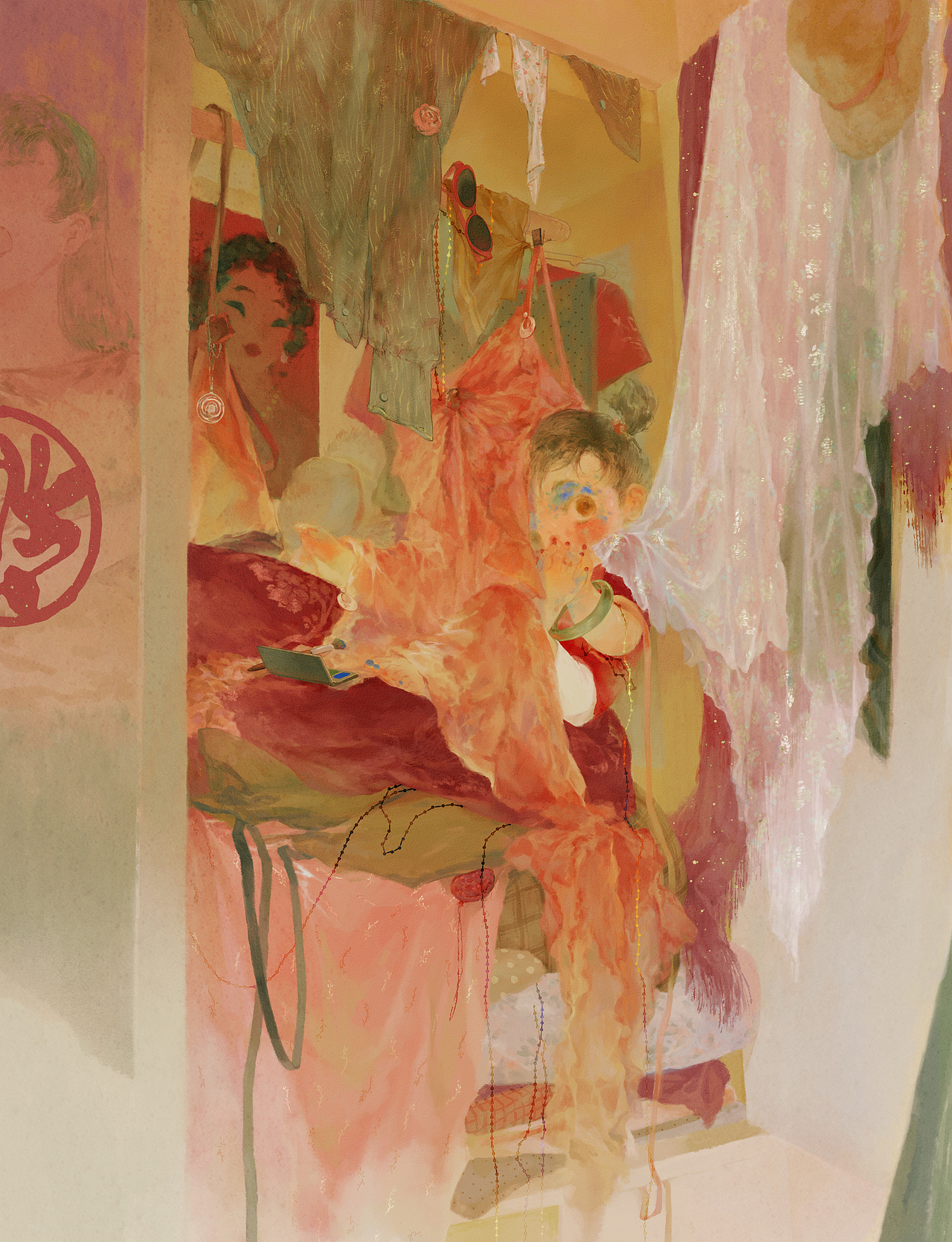 童年·家宅（图ZMzgzMjYxMjI0） - 艺术插画 - 站酷设计师Lia_竹里原创素材 - 站酷ZCOOL