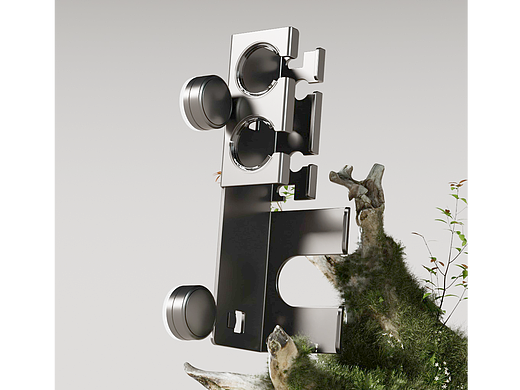 枪灰吹风机卷发棒置物架