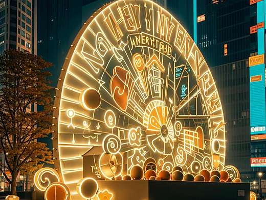 户外街区新年亮化打卡分享