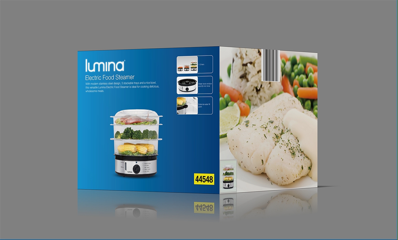 Electric Food Steamer蒸菜器 I 澳洲市场 I 包装设计