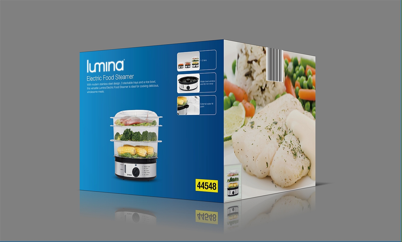 Electric Food Steamer蒸菜器 I 澳洲市场 I 包装设计