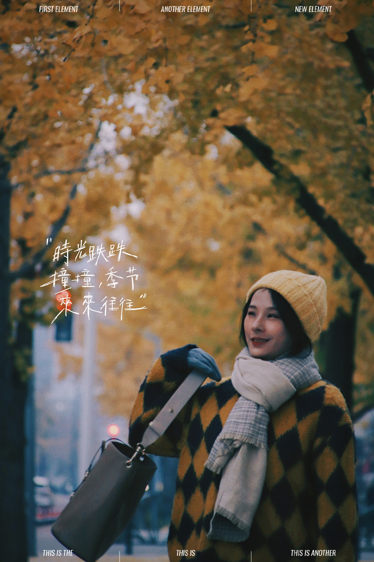 深秋的银杏大道