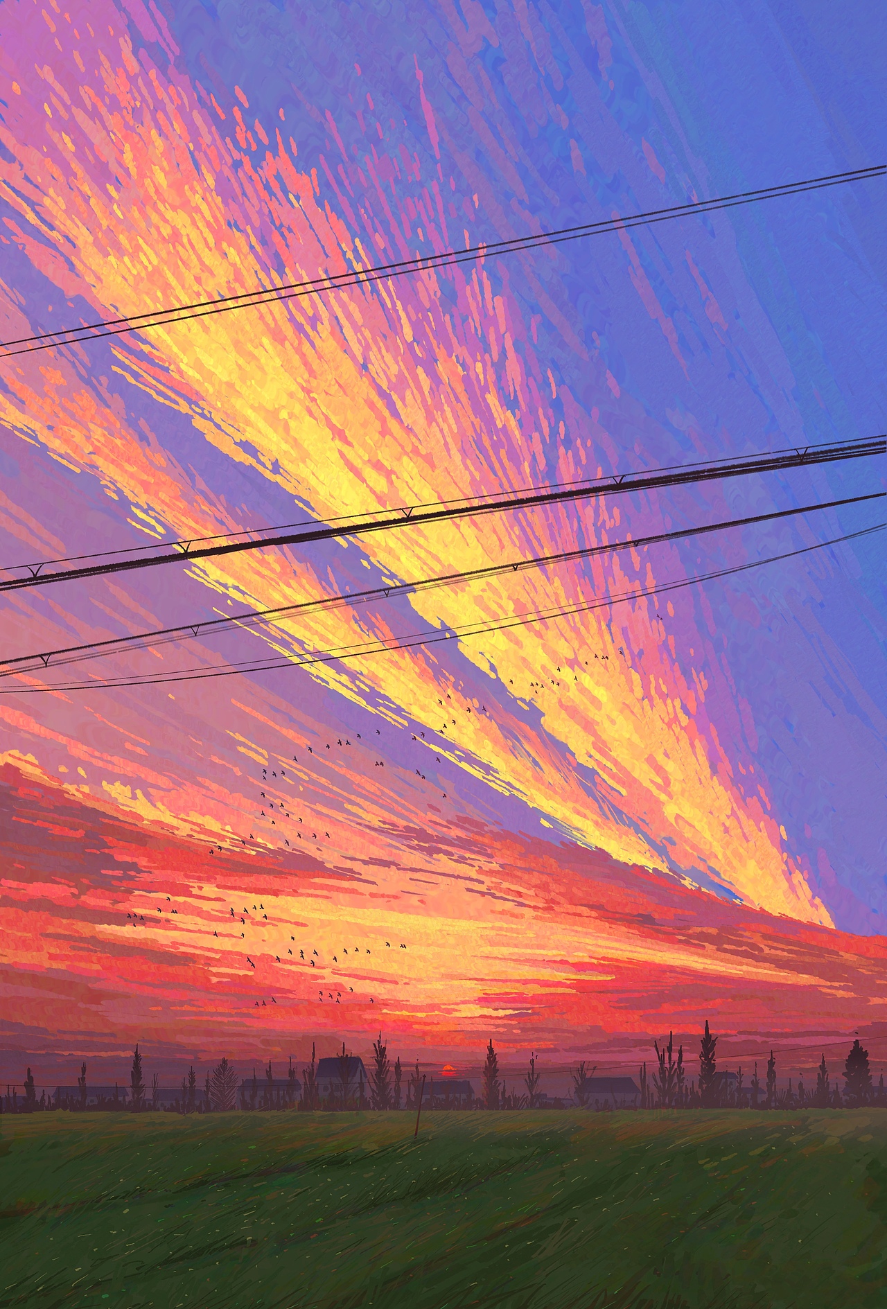我的2024，还是画了一年的天空。（图ZMzgzMjcxNzgw） - 创作习作 - 站酷设计师Fangpeiii原创素材 - 站酷ZCOOL