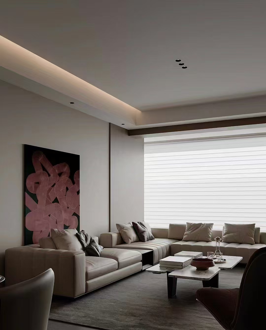 大平层意式极简，沉稳克制高级感满满（图ZMzgzMjgzMTU2） - 家装设计 - 站酷设计师吴瑶爱设计原创素材 - 站酷ZCOOL