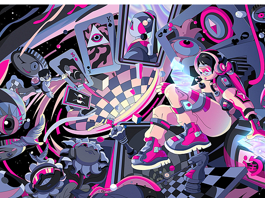 2024 · 淘宝造物节《洞察万物》主视觉插画