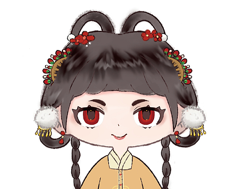 汉服q版插画练习｜照片转人物