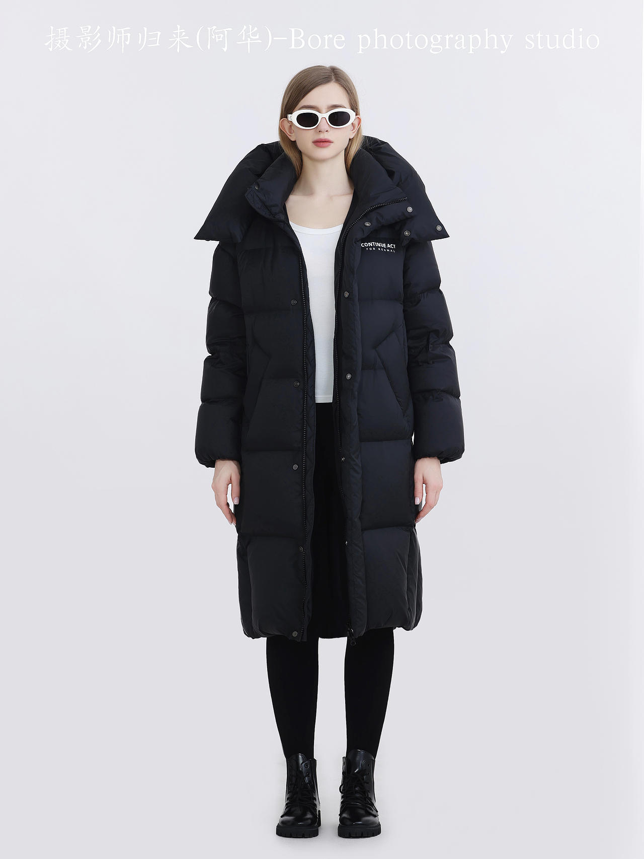 女外模羽绒服拍摄电商产品拍摄电商摄影LOOKBOOK极简风