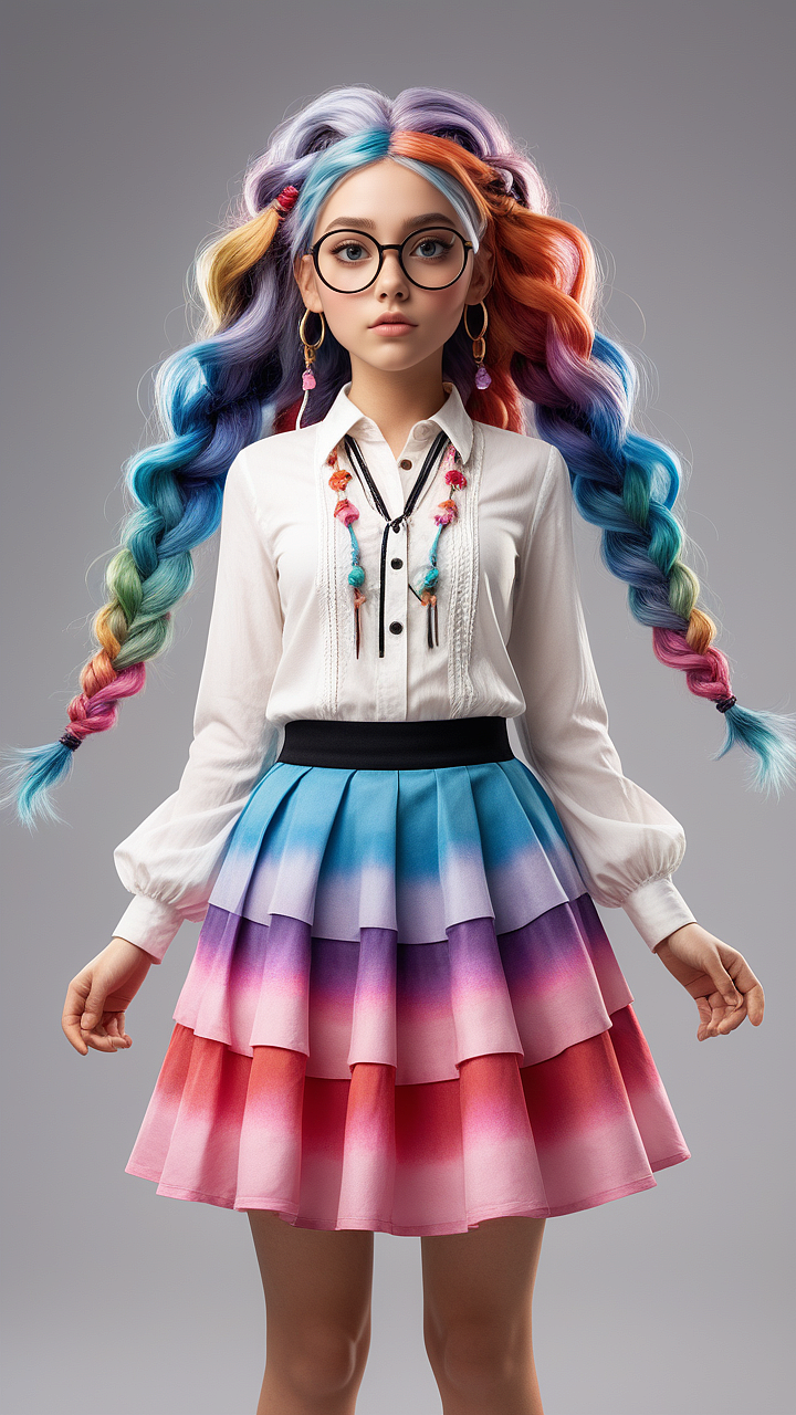 彩色怪异发型15