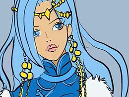 插画练习-名族风人物插画