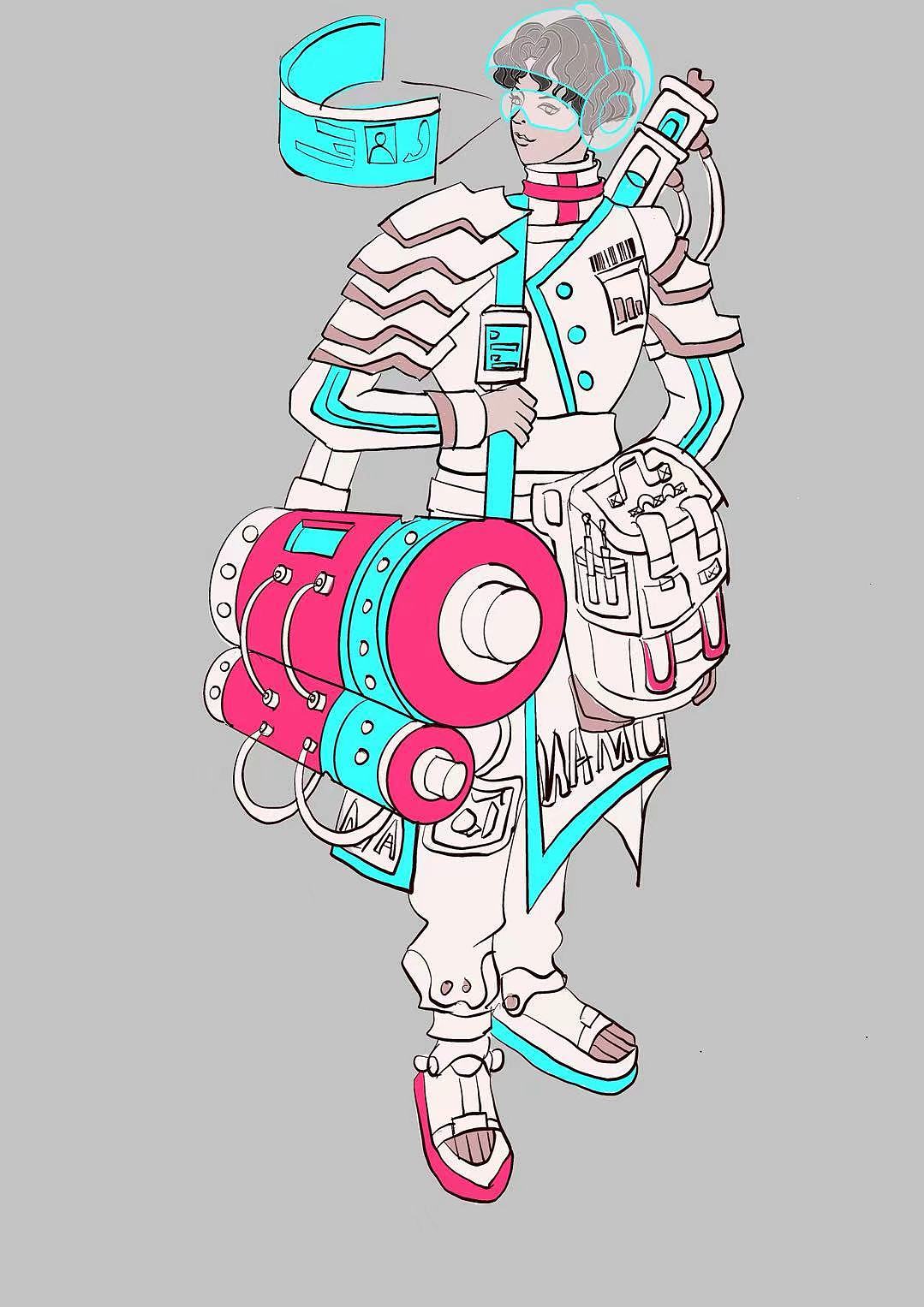 插畫練習(xí)-科技 裝備（圖ZMzgzMzQ5NDk2） - 創(chuàng)作習(xí)作 - 站酷設(shè)計(jì)師namucuodeyu原創(chuàng)素材 - 站酷ZCOOL