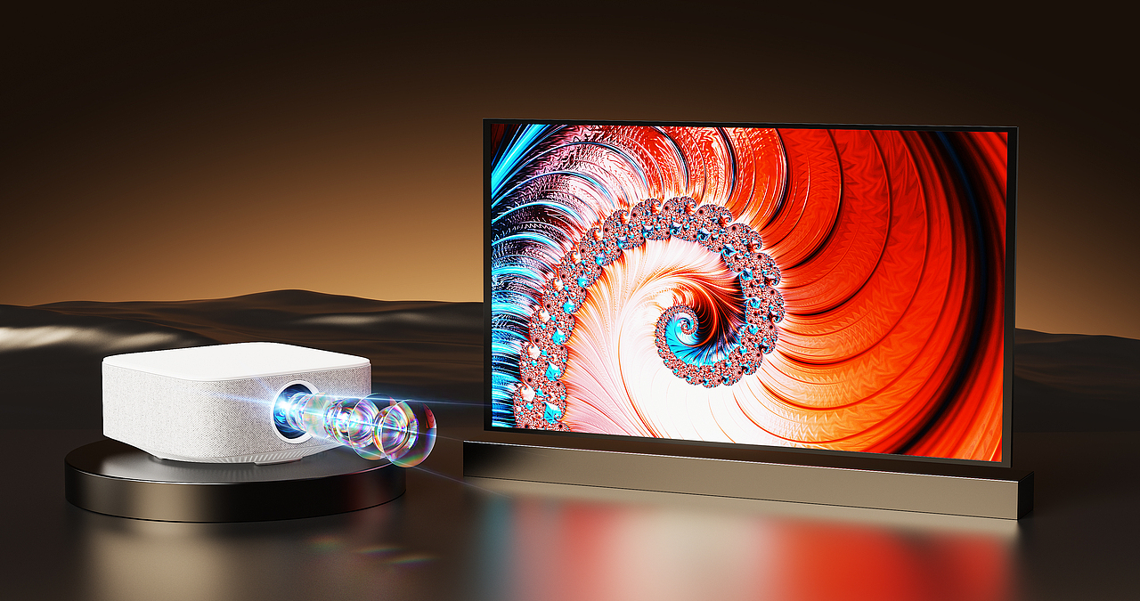 2024迎新2025 近期产品渲染 投影仪*启动电源