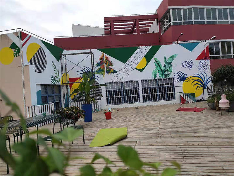 上海学校幼儿园墙体彩绘手绘墙面-墙绘制作效果展示