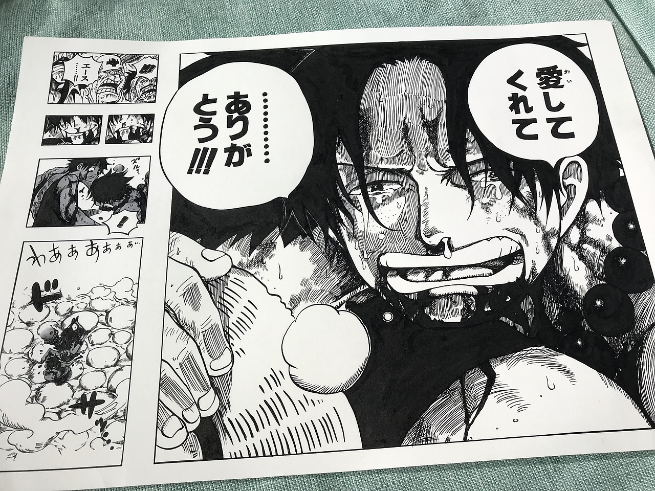 蘸水笔日常控笔练习手绘海贼王（图ZMzgzMzYyMzk2） - 单幅漫画 - 站酷设计师阿柒在画了原创素材 - 站酷ZCOOL
