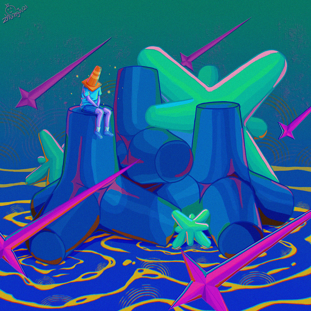 2024插画碎片.（图ZMzgzMzY3Mjcy） - 创作习作 - 站酷设计师张橘子JUZI原创素材 - 站酷ZCOOL