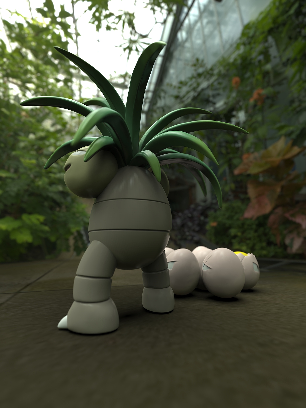 植物大棚的造景新思路：外边冰天雪地，内里绿意盎然（图ZMzgzMzgwNDc2） - 手办/模玩 - 站酷设计师德小胖原创素材 - 站酷ZCOOL