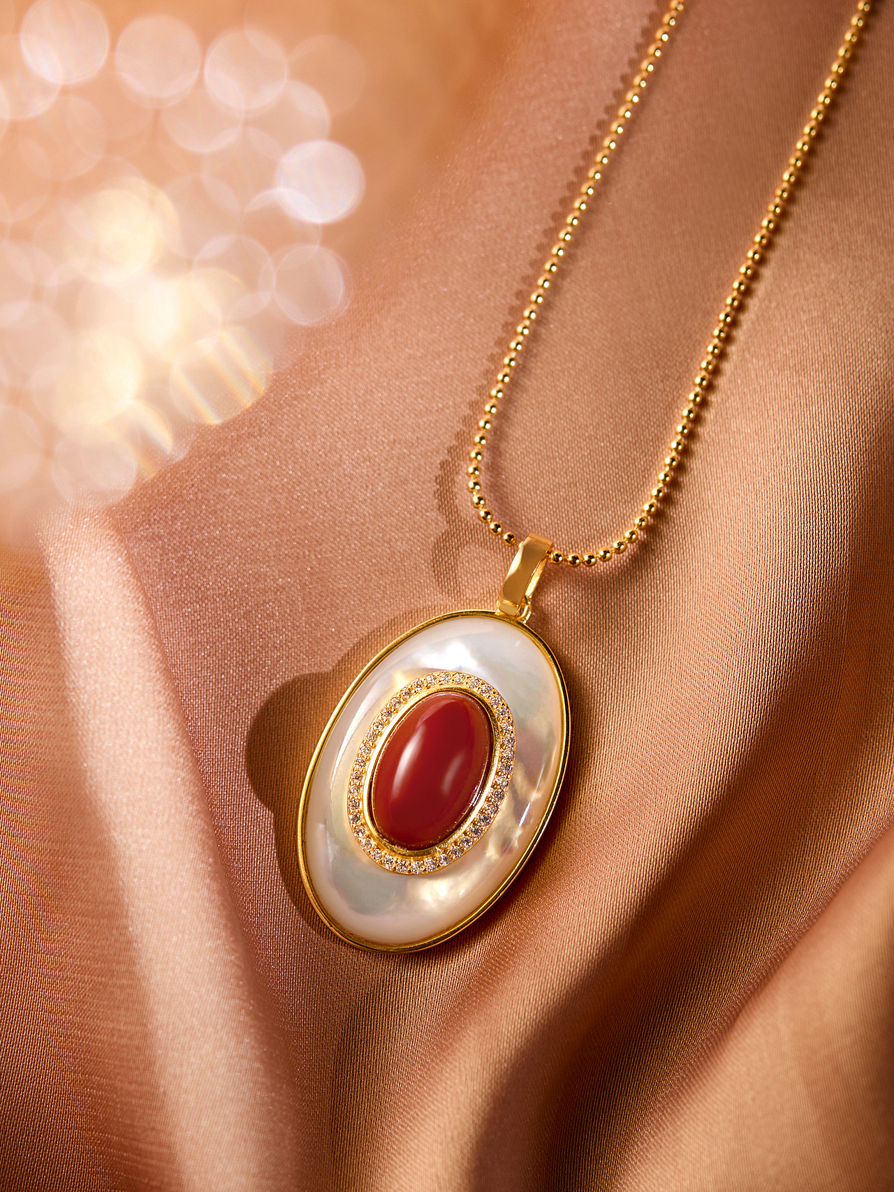 珠宝摄影|南红母贝镶嵌首饰