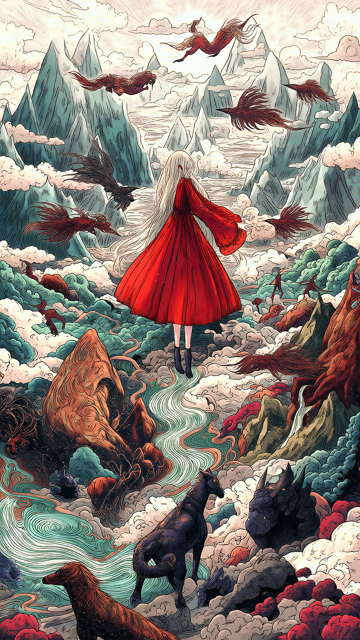 手机壁纸（图ZMzgzNDAwNTYw） - AI作品 - 站酷设计师天上飞的大鱼原创素材 - 站酷ZCOOL