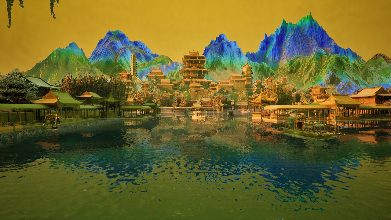古镇元宇宙 v大空间 vr 元宇宙 虚拟现实（图ZMzgzNDA4ODAw） - VR设计 - 站酷设计师蓝景科技元宇宙原创素材 - 站酷ZCOOL