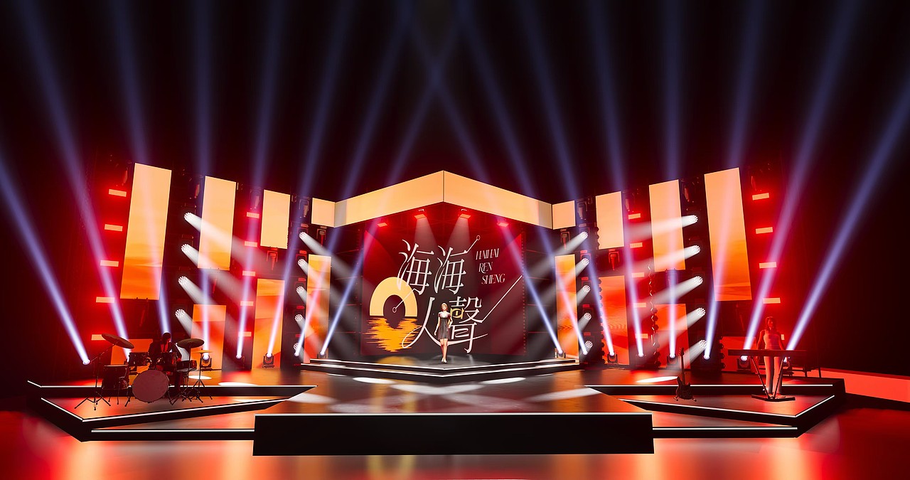 海海人声·青春怒放总决赛3D设计图（图ZMzgzNDI2MzQw） - 场景 - 站酷设计师TSTTTT原创素材 - 站酷ZCOOL