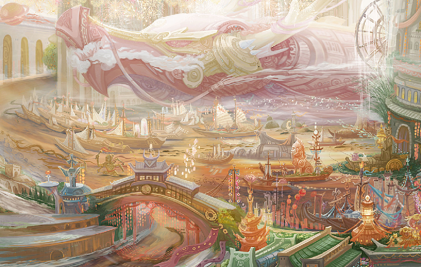 千禧东方年(图ZMzgzNDI4Nzgw) - 艺术插画 - 站酷设计师九城明爱画画原创素材 - 站酷ZCOOL