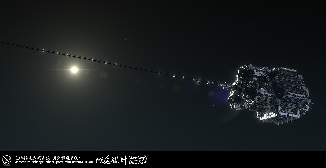 【原创科幻CG短片】太空天钩——通向月球的旋转缆绳！（图ZMzgzNDQyMjYw） - 动画/影视 - 站酷设计师青月晓原创素材 - 站酷ZCOOL