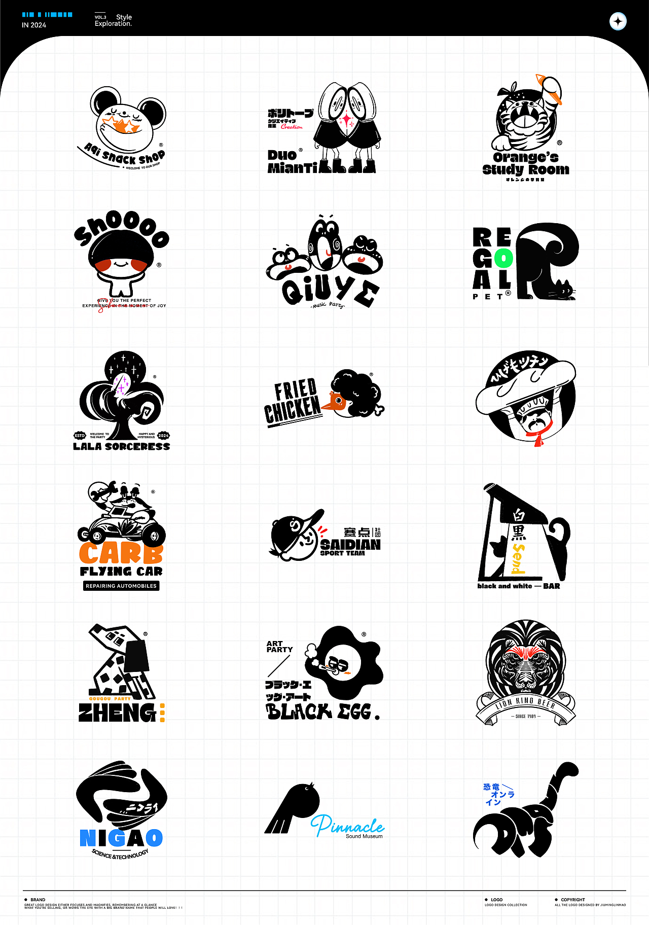 Logo Design ｜Illustration Vol.3（图ZMzgzNDQzNjE2） - Logo - 站酷设计师玖命灵猫原创素材 - 站酷ZCOOL