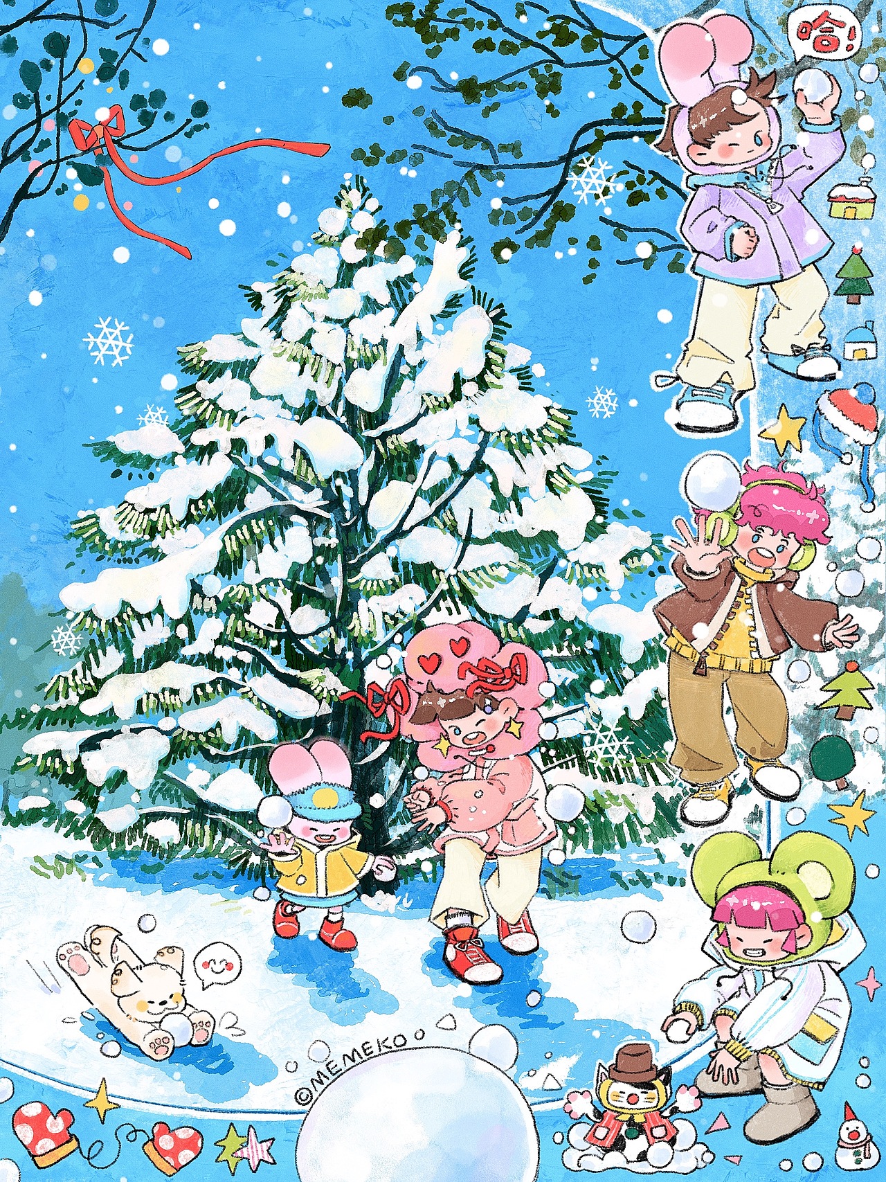 2023.6-2024.12 年终插画作品总结（图ZMzgzNDQ2MjY0） - 商业插画 - 站酷设计师星野咩咩子原创素材 - 站酷ZCOOL