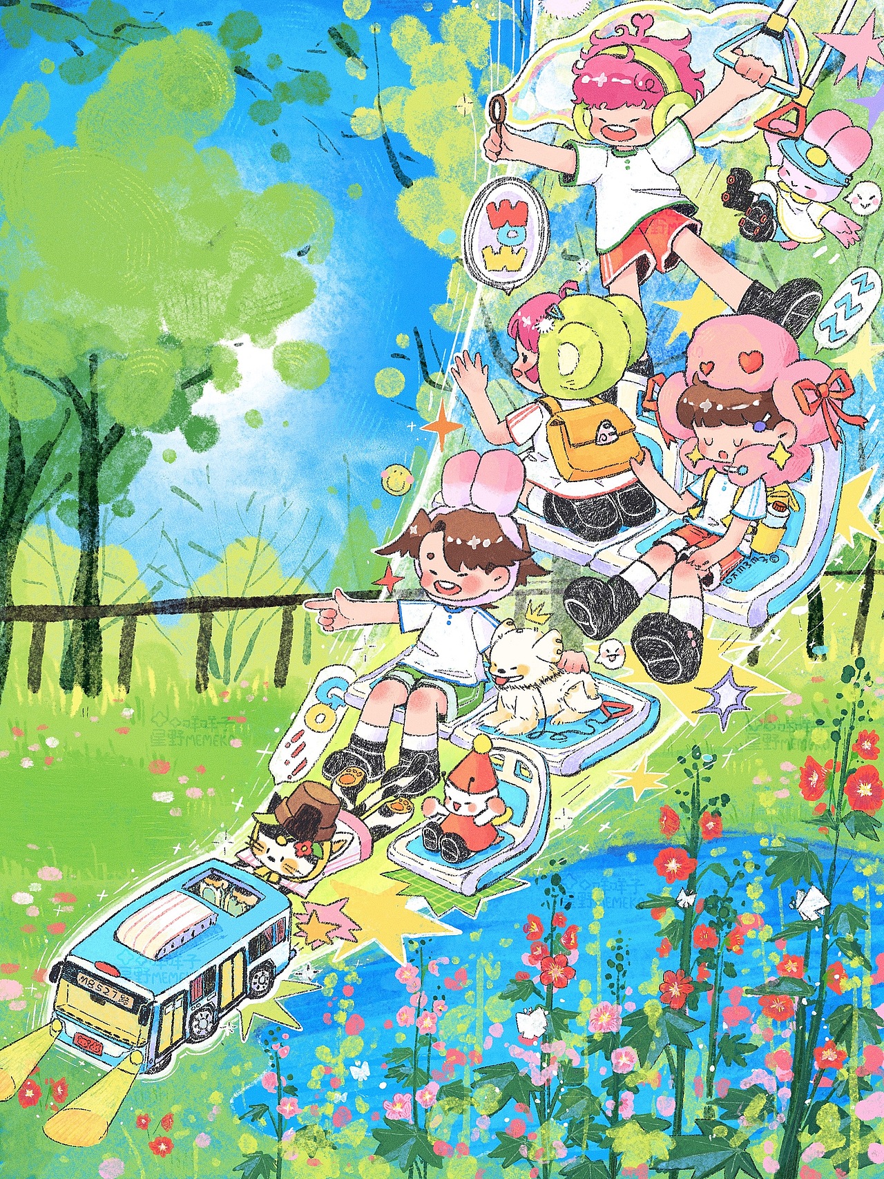 2023.6-2024.12 年终插画作品总结（图ZMzgzNDQ2MzMy） - 商业插画 - 站酷设计师星野咩咩子原创素材 - 站酷ZCOOL