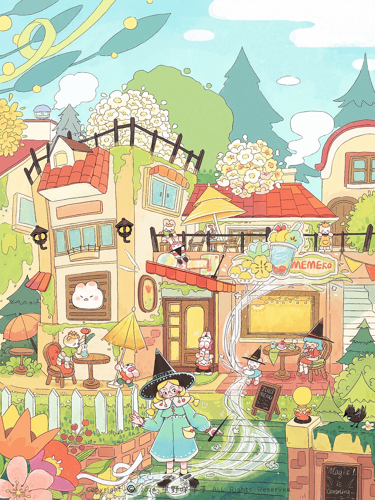 2023.6-2024.12 年终插画作品总结（图ZMzgzNDQ2NDU2） - 商业插画 - 站酷设计师星野咩咩子原创素材 - 站酷ZCOOL