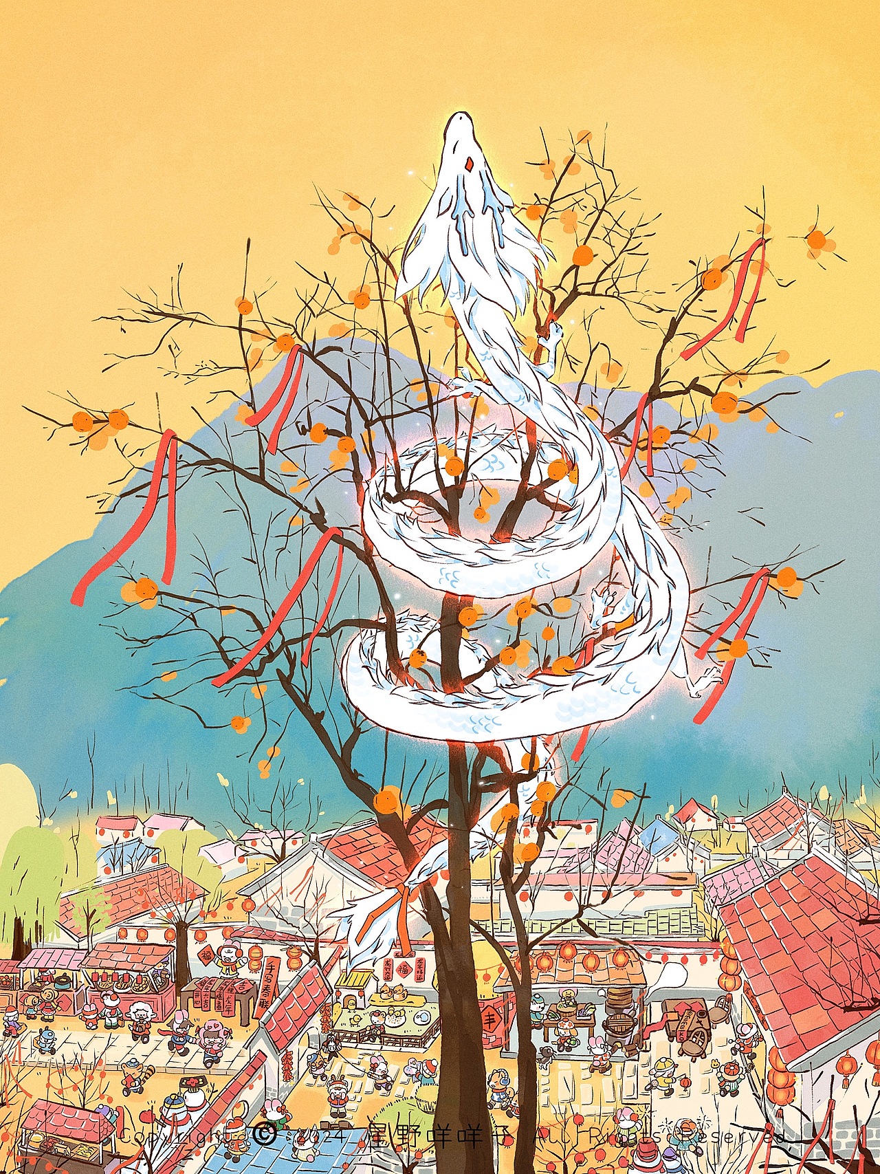 2023.6-2024.12 年终插画作品总结（图ZMzgzNDQ2NTQ4） - 商业插画 - 站酷设计师星野咩咩子原创素材 - 站酷ZCOOL