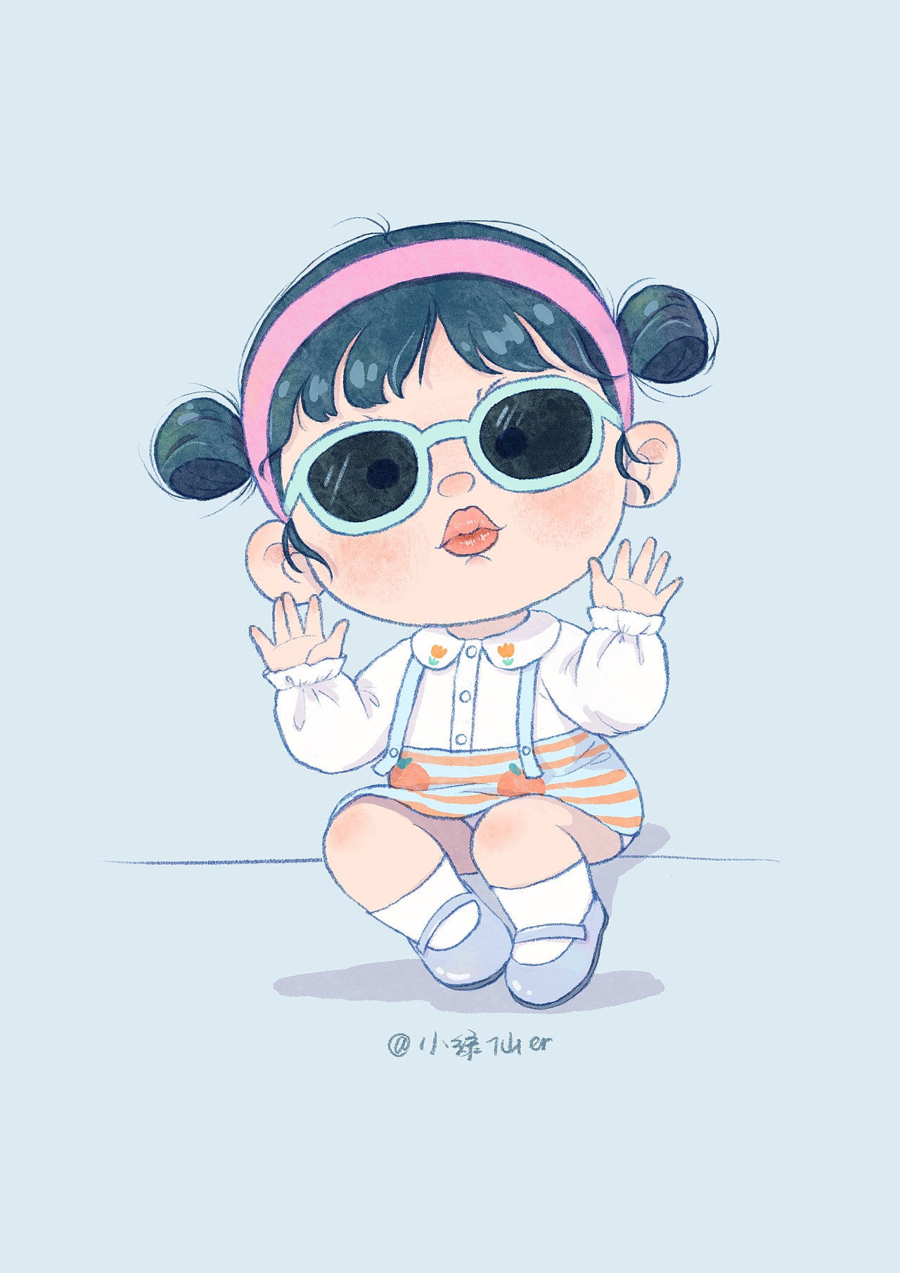 ootd插画小合集（图ZMzgzNDU5MzYw） - 艺术插画 - 站酷设计师大绿棉拖原创素材 - 站酷ZCOOL