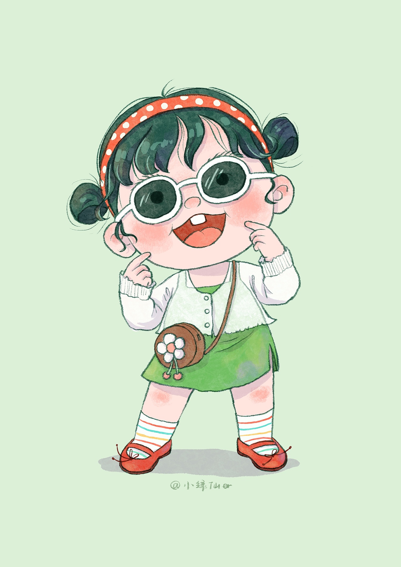 ootd插画小合集（图ZMzgzNDU5MzQ4） - 艺术插画 - 站酷设计师大绿棉拖原创素材 - 站酷ZCOOL