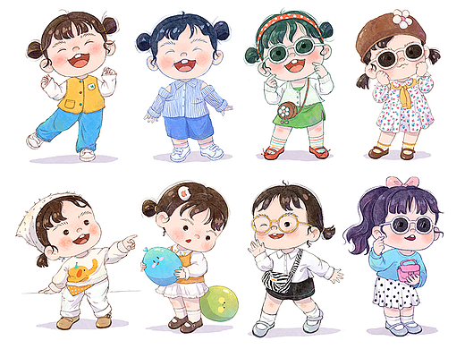 ootd插画小合集