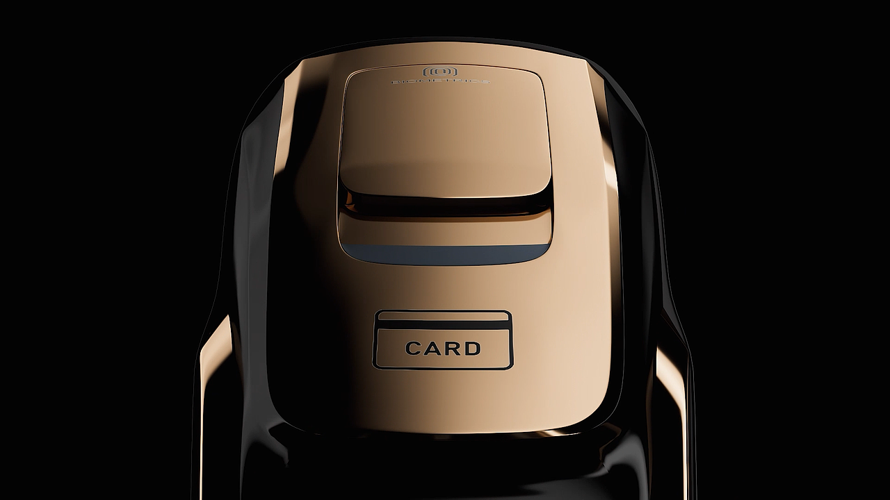 电子门锁三维动画