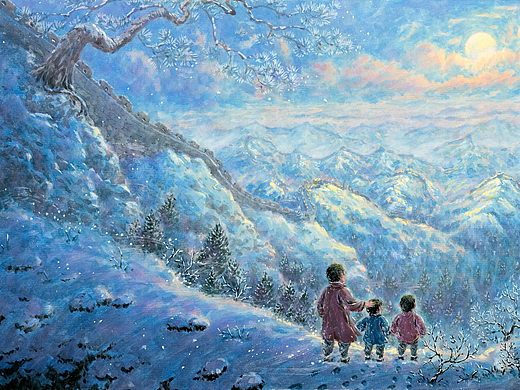 儿童文学《秋月高高照长城》插画 