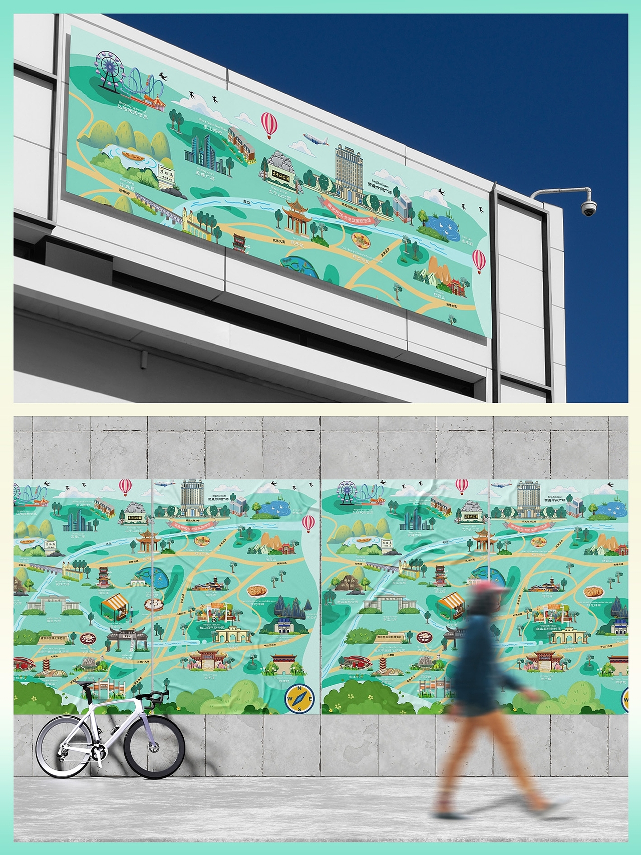 地图设计丨南京景点（图ZMzgzNDY4MjA4） - 商业插画 - 站酷设计师宇禾设计手绘地图原创素材 - 站酷ZCOOL