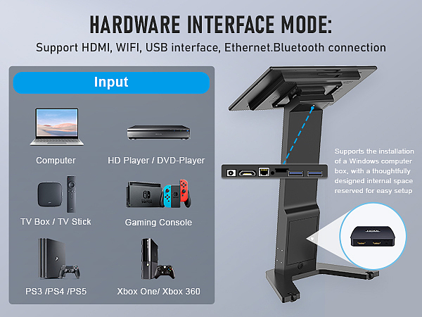 32寸落地查询机亚马逊套图（黑白)-修改 黑 ​​​