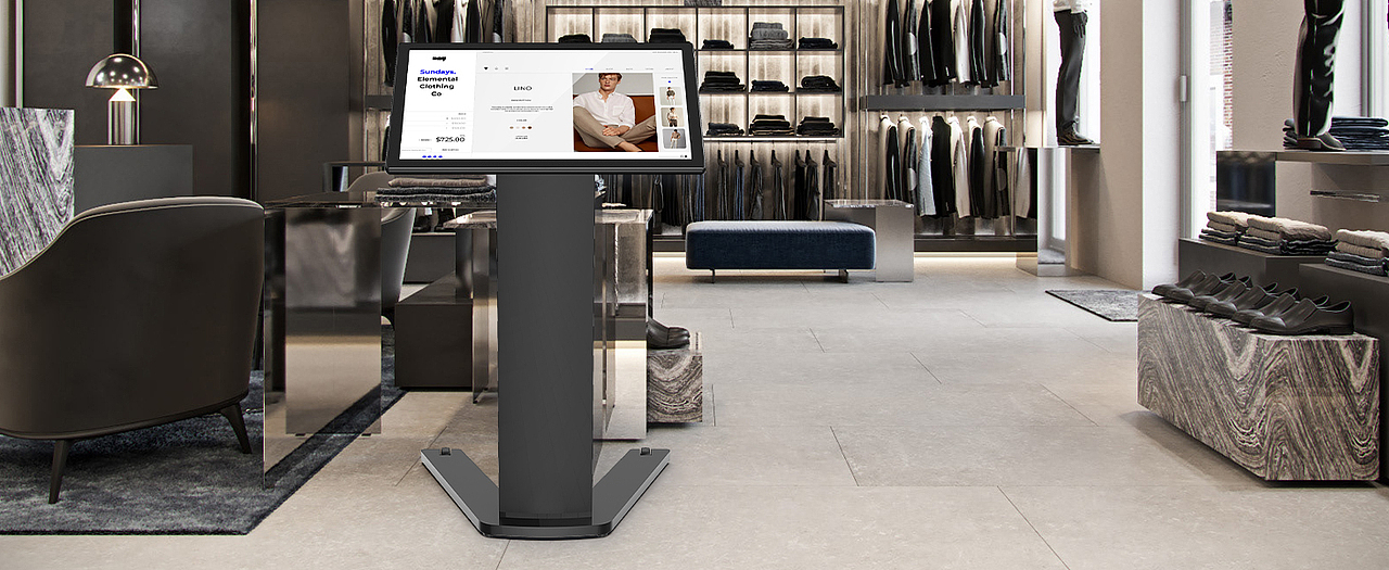 32寸落地查询机亚马逊套图（黑白)-修改 黑 ​​​