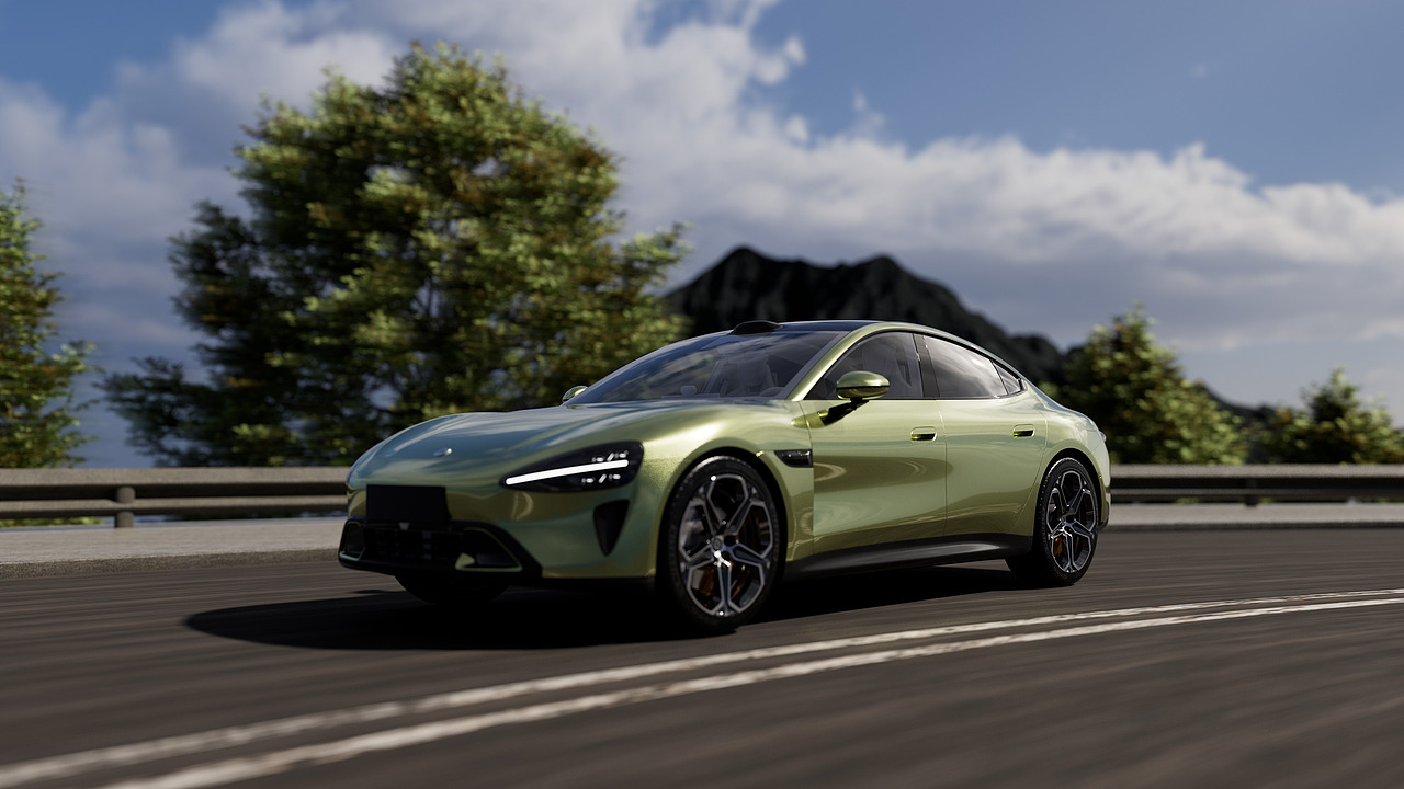 汽车渲染 小米SU 7