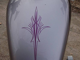 机车彩绘涂装定制之纯线条风格