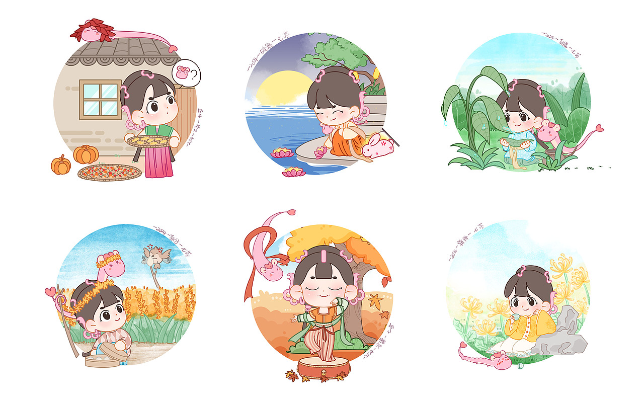 芙福FUFU与24节气合集|2024（图ZMzgzNDk5MjAw） - 儿童插画 - 站酷设计师七荶qin原创素材 - 站酷ZCOOL