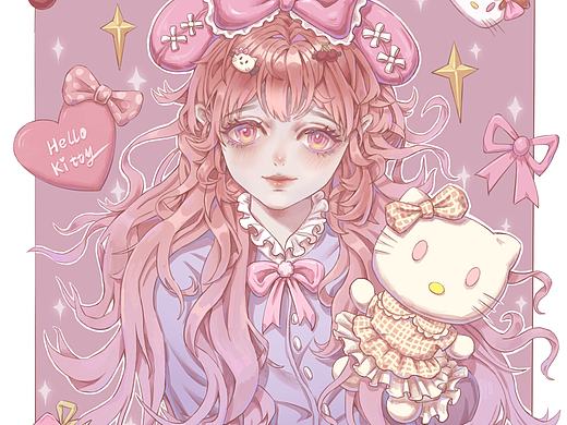 粉色少女hellokitty头像，怎能不心动