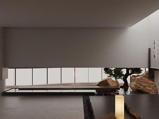 暗影禅意之美：静与动之间的餐厅空间哲学