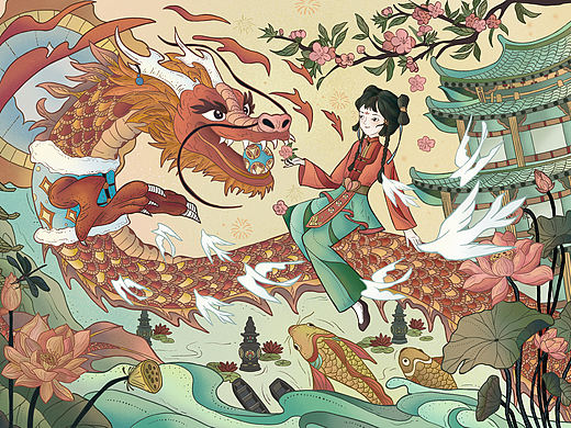 画风解锁 | 钢笔淡彩风插画