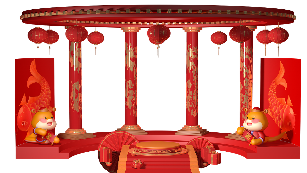 新年蛇年春节场景（图ZMzgzNTIwMzY0） - 场景 - 站酷设计师porlin0322原创素材 - 站酷ZCOOL