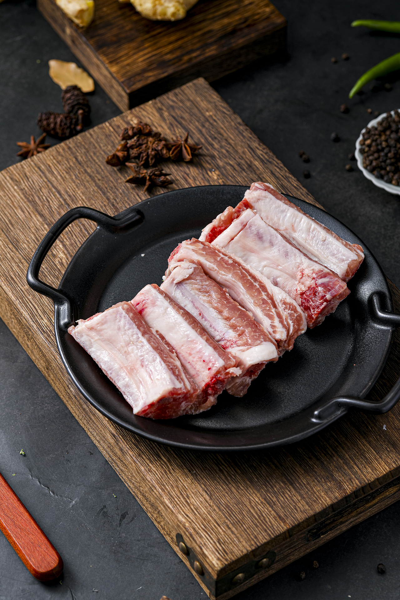 猪肋排新鲜黑猪肉猪排骨中段精品土猪冷冻原切小肋排 