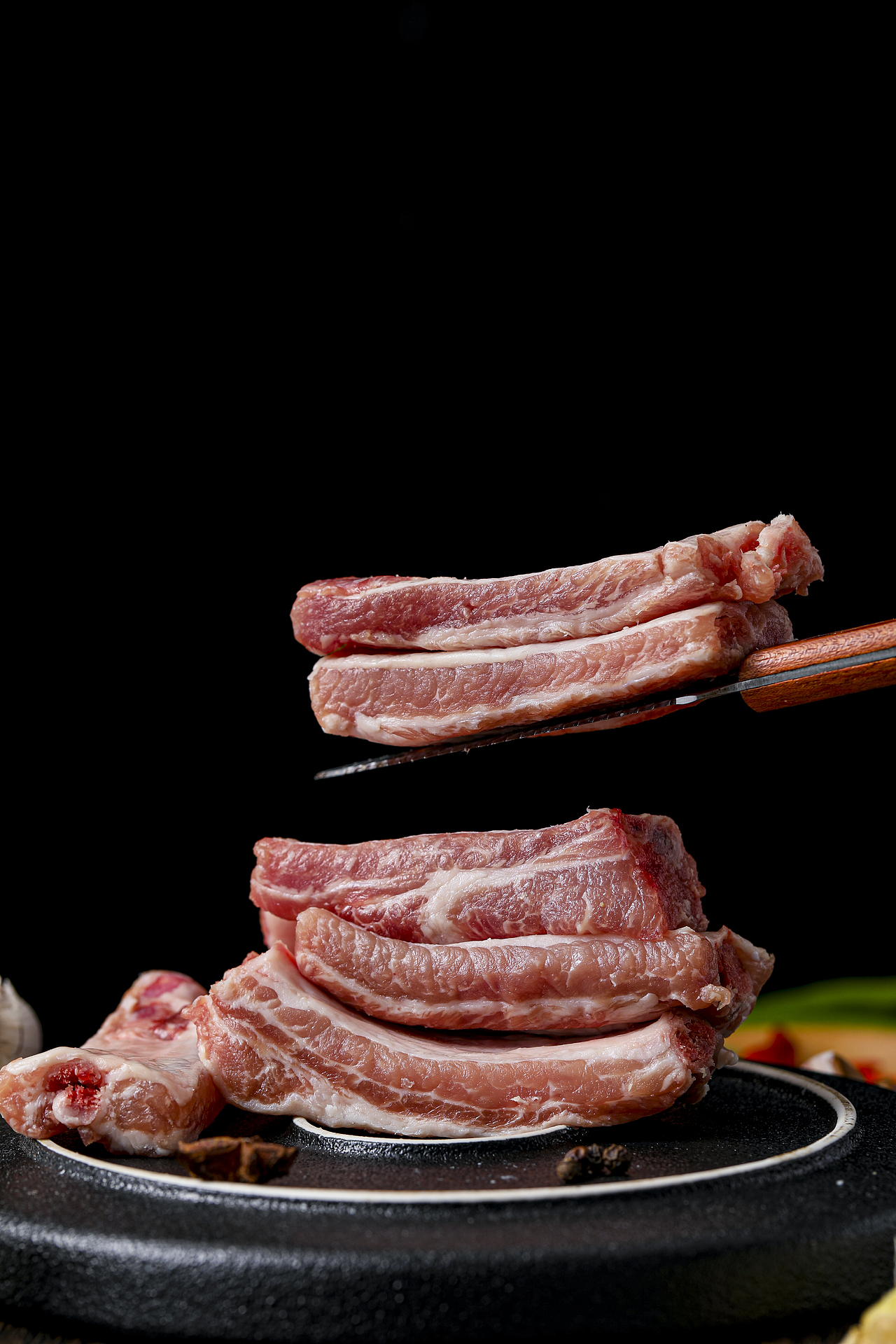 猪肋排新鲜黑猪肉猪排骨中段精品土猪冷冻原切小肋排 