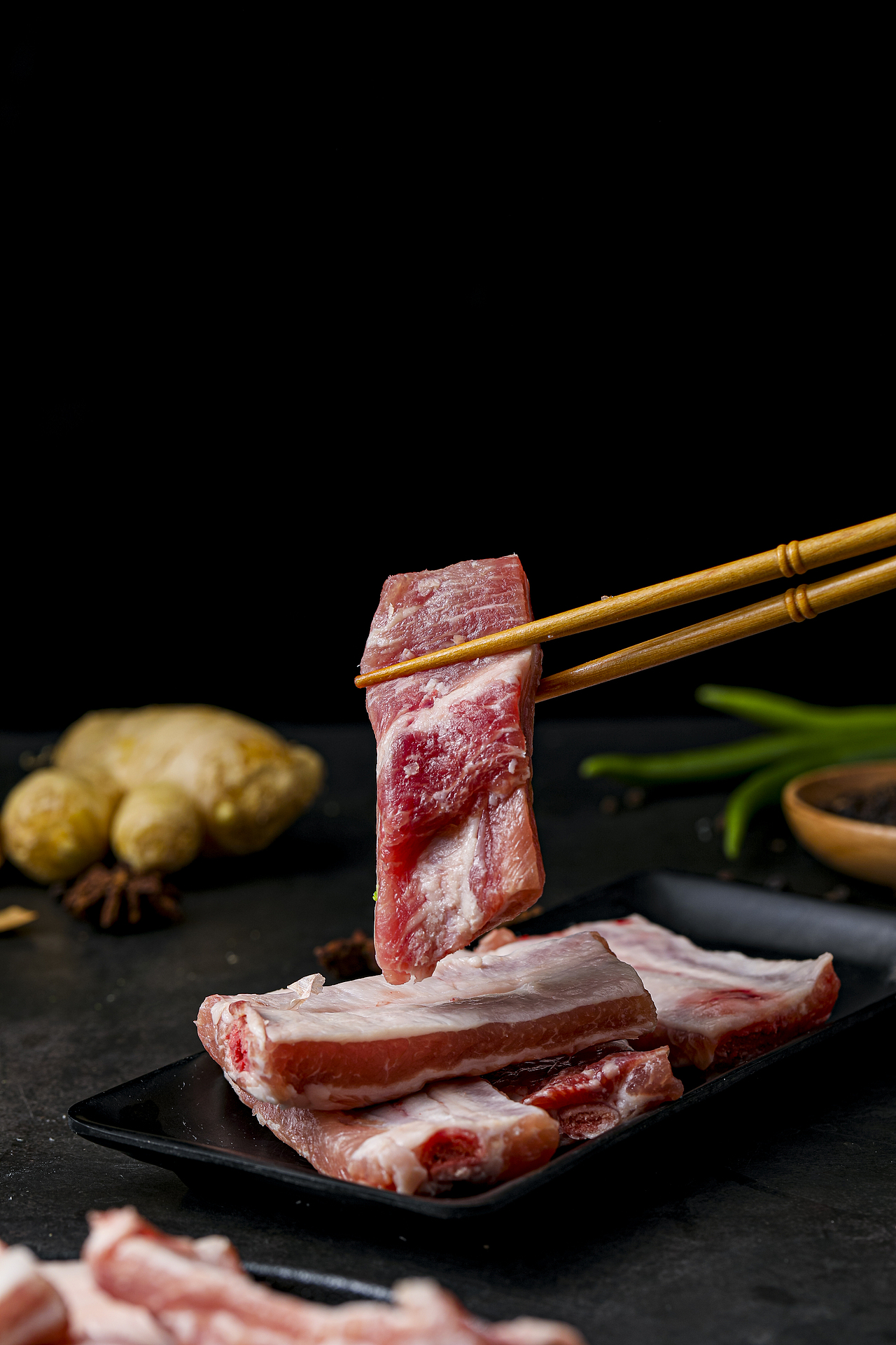 猪肋排新鲜黑猪肉猪排骨中段精品土猪冷冻原切小肋排 