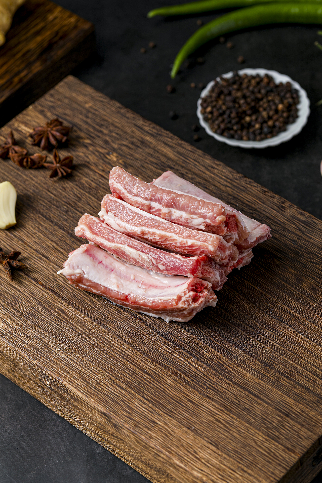 猪肋排新鲜黑猪肉猪排骨中段精品土猪冷冻原切小肋排 